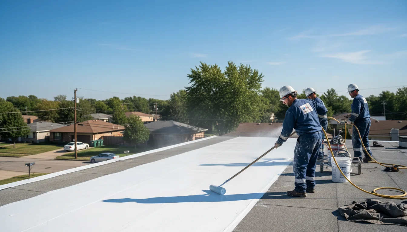 Commercial roof coating in Hobart, NY near me